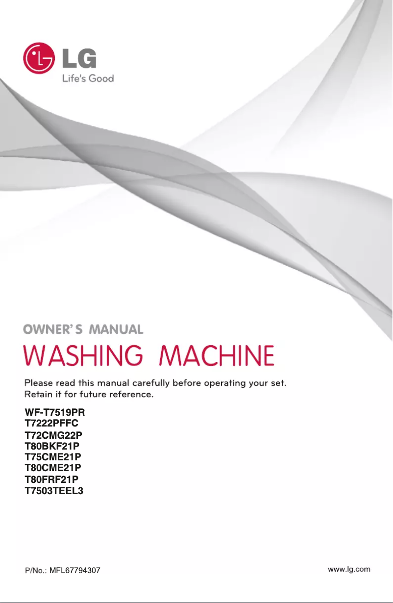 Image de la première page du manuel de l'appareil T7503TEEL3