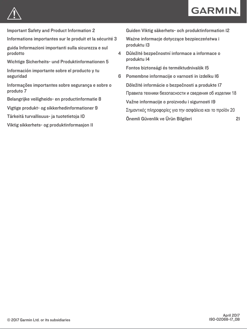 Image de la première page du manuel de l'appareil Vívomove HR