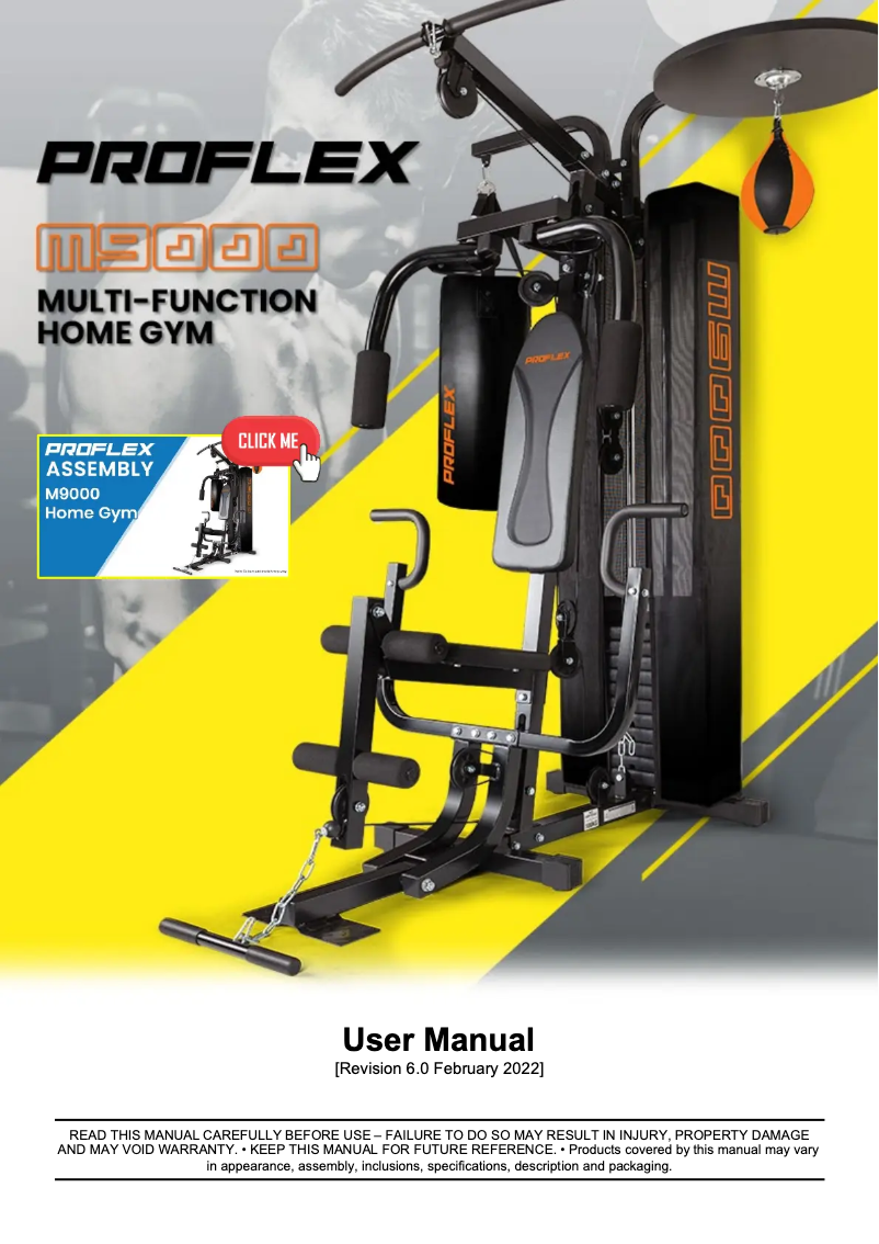 Página 1 del manual Manual de usuario Proflex M9000