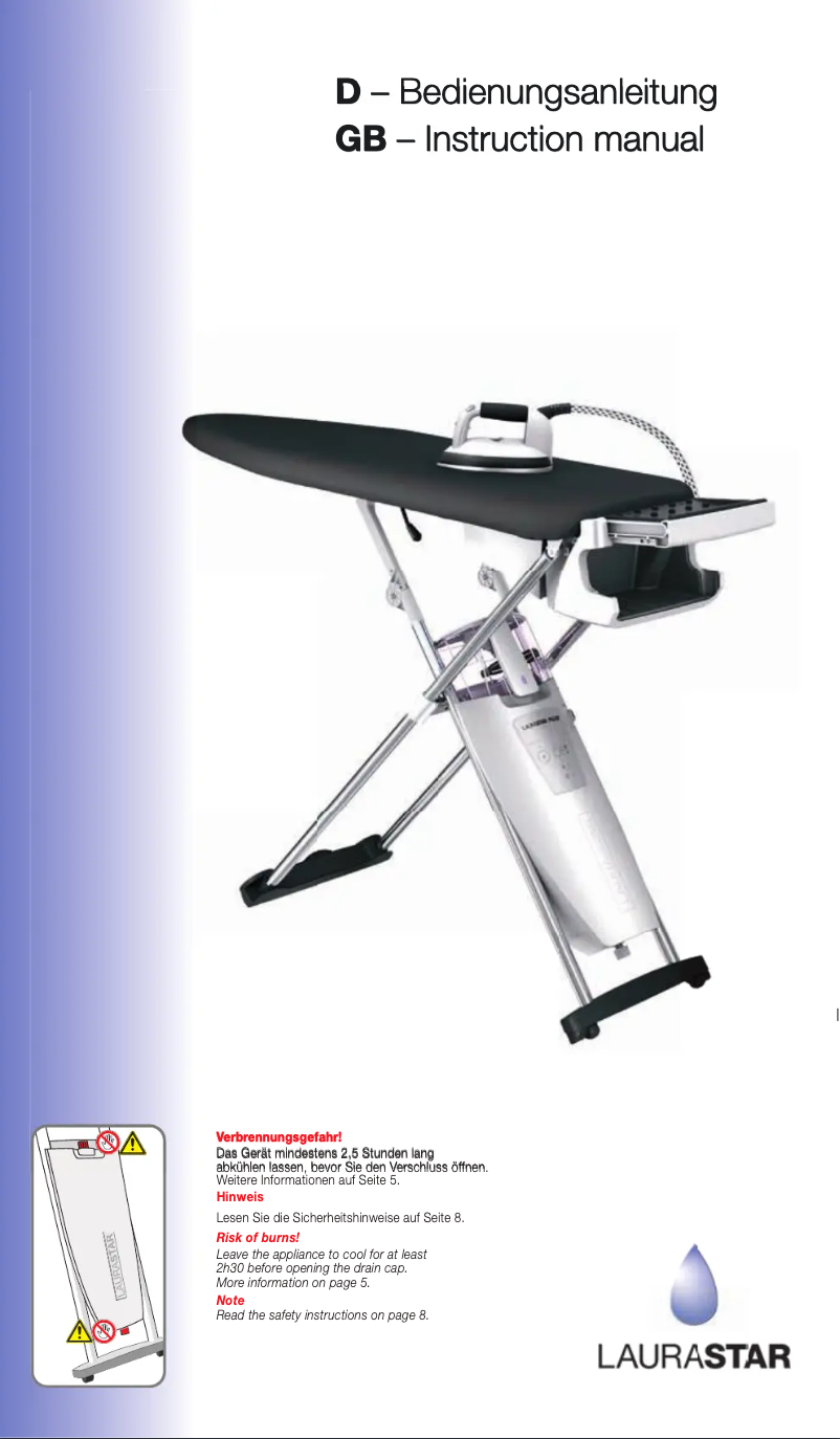 Page 1 de la notice Manuel utilisateur Laurastar Pulse Anniversary