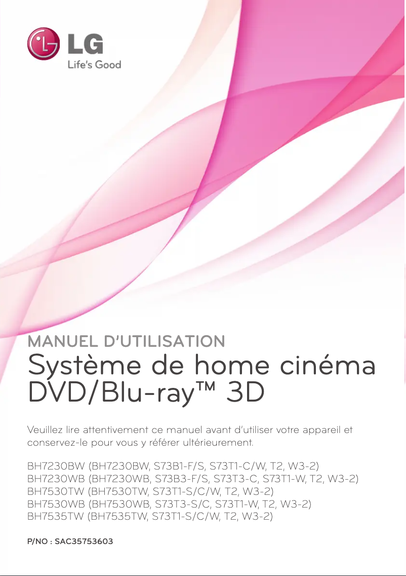 Página 1 del manual Manual de usuario LG BH7535TW