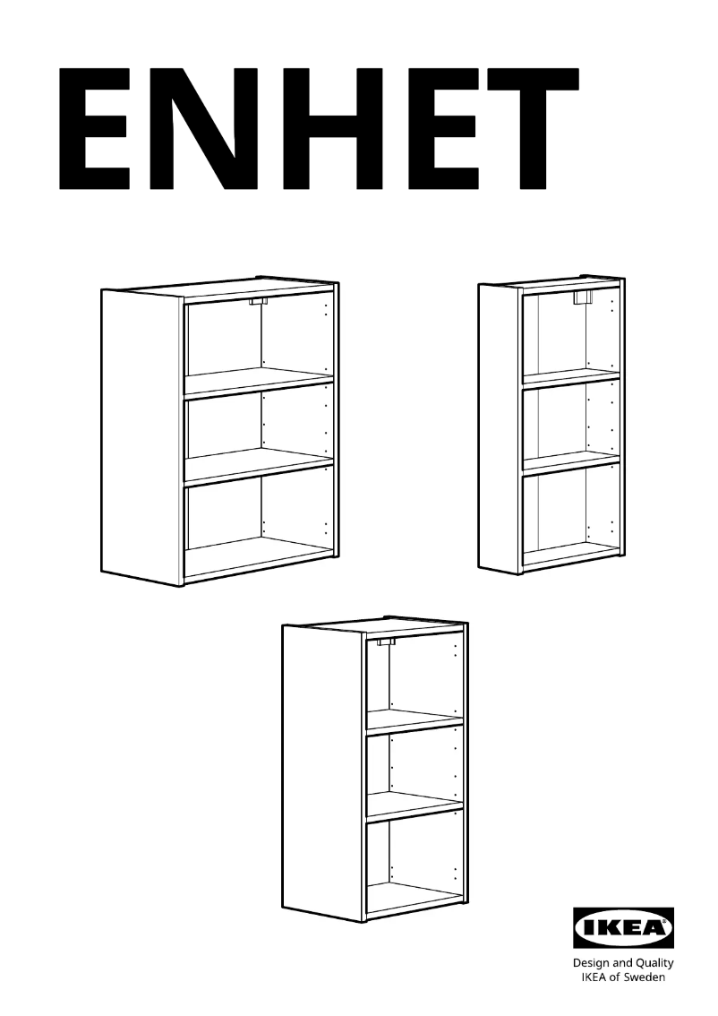 Page 1 de la notice Manuel utilisateur Ikea ENHET 304.405.97