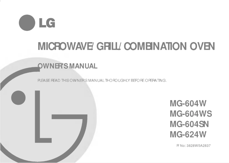 Page 1 de la notice Manuel utilisateur LG MG-604SN