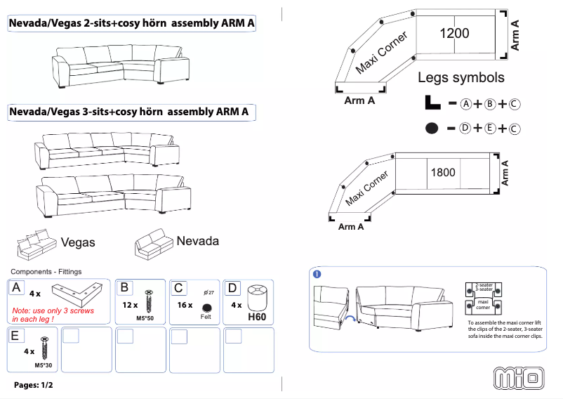 Page n°1 - Manuel utilisateur Mio Nevada