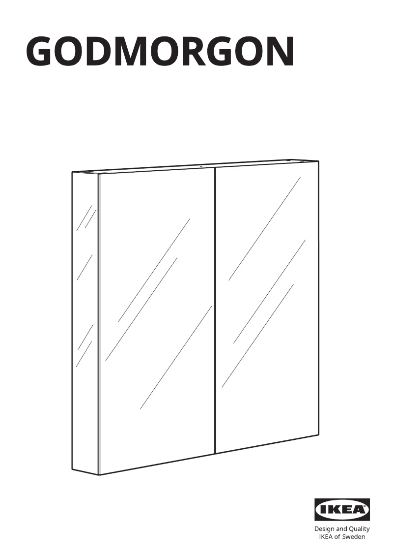 Página 1 del manual Manual de usuario Ikea GODMORGON 403.043.54