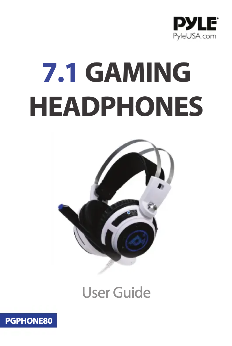 Page 1 de la notice Manuel utilisateur Pyle PGPHONE80