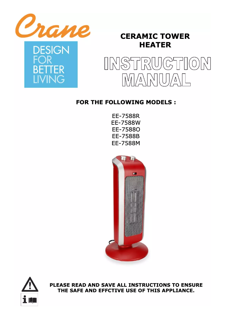 Page n°1 - Manuel utilisateur Crane EE-7588