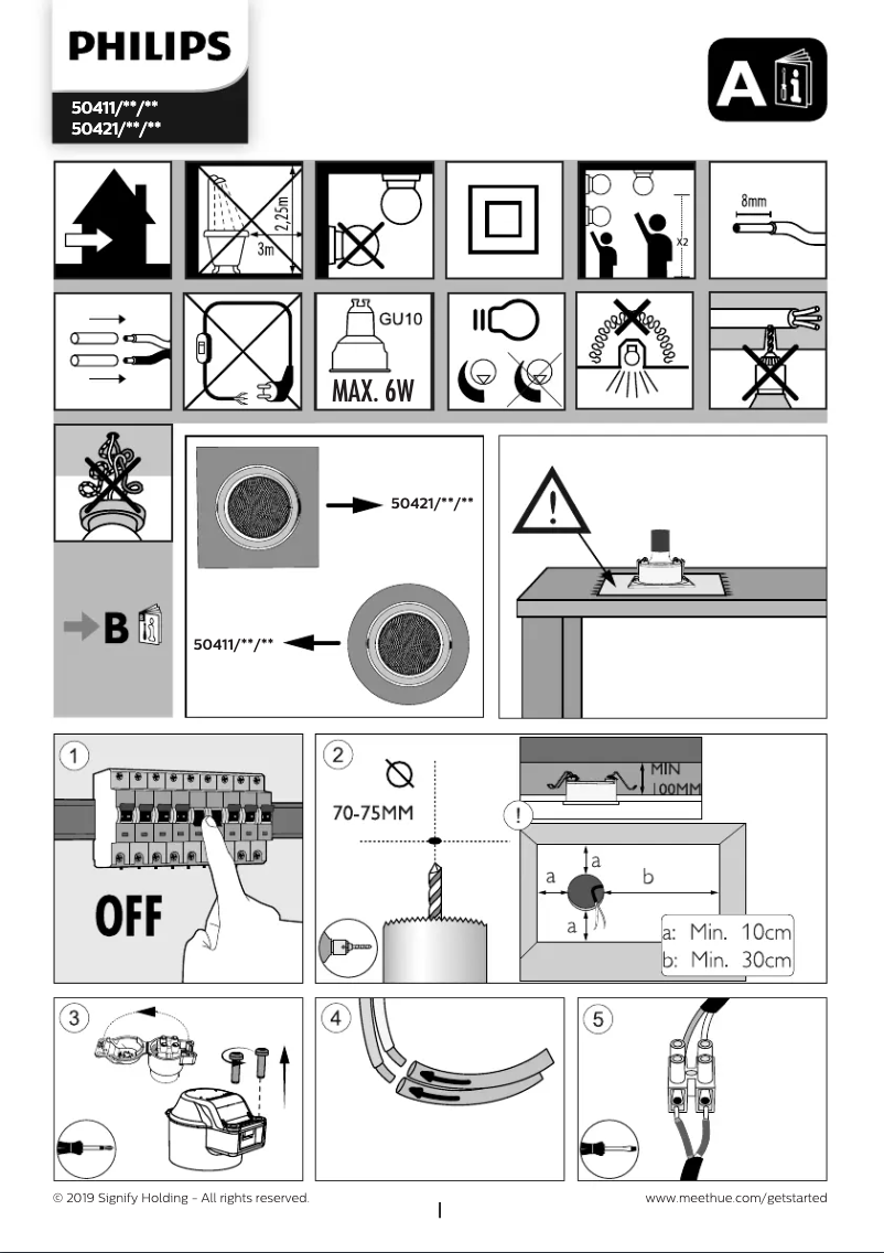 Page n°1 - Manuel utilisateur Philips Hue Milliskin