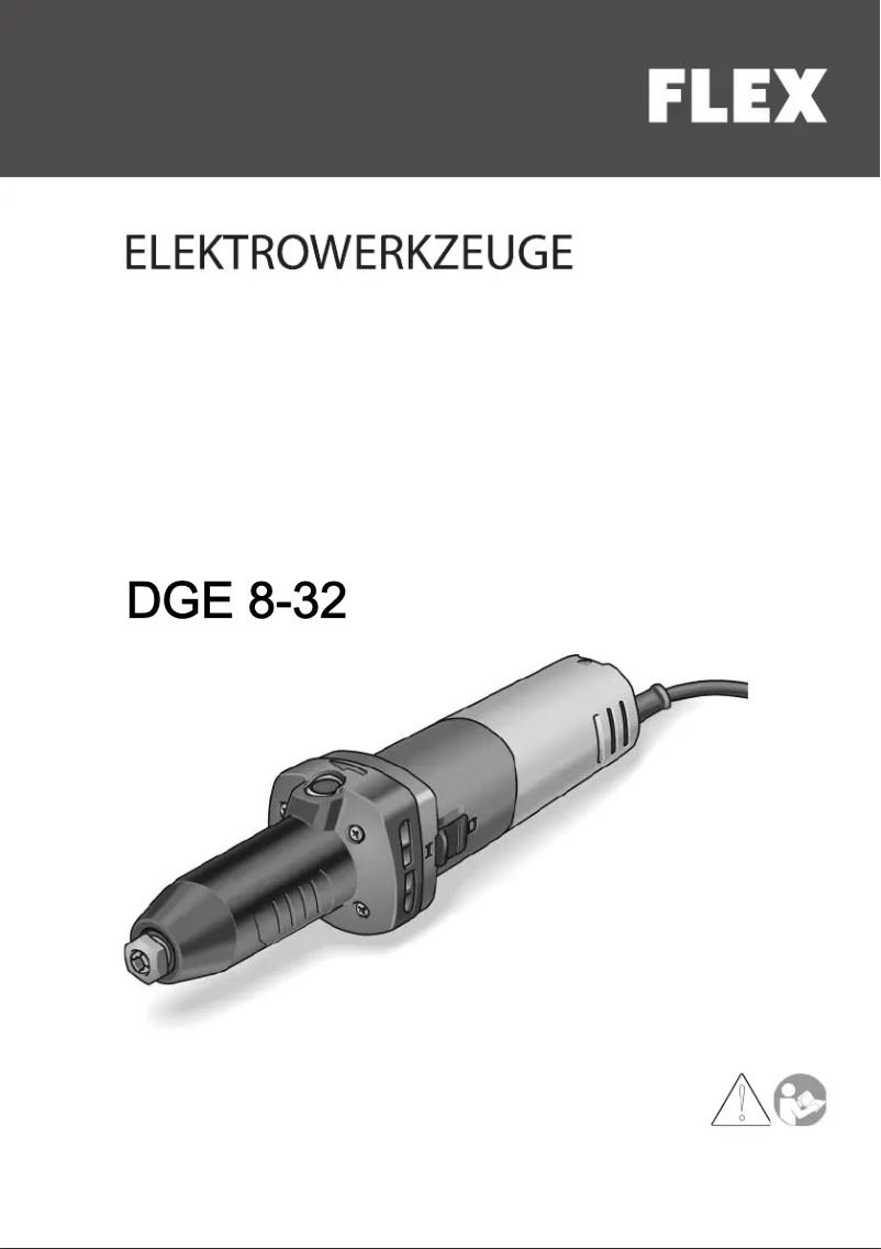 Image de la première page du manuel de l'appareil DGE 8-32