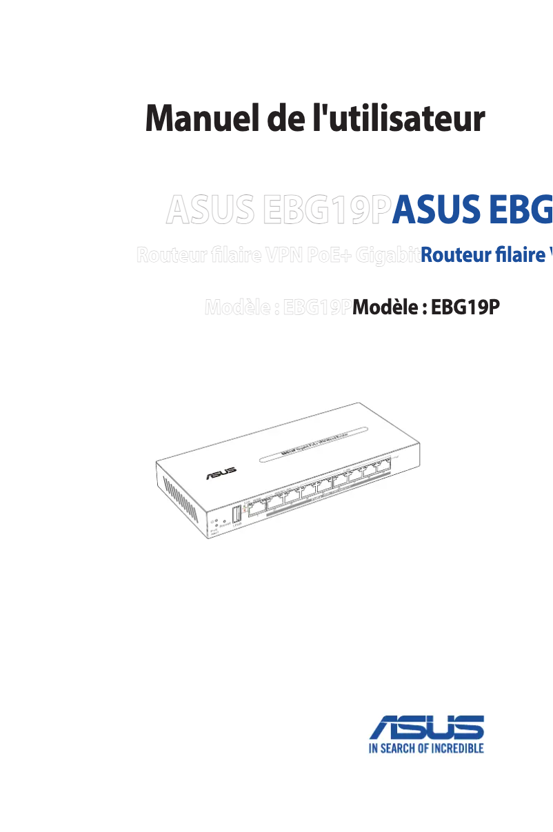 Page n°1 - Manuel utilisateur Asus ExpertWiFi EBG19P