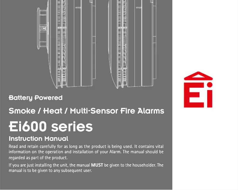 Page 1 de la notice Manuel utilisateur Ei Electronics Ei630IRF