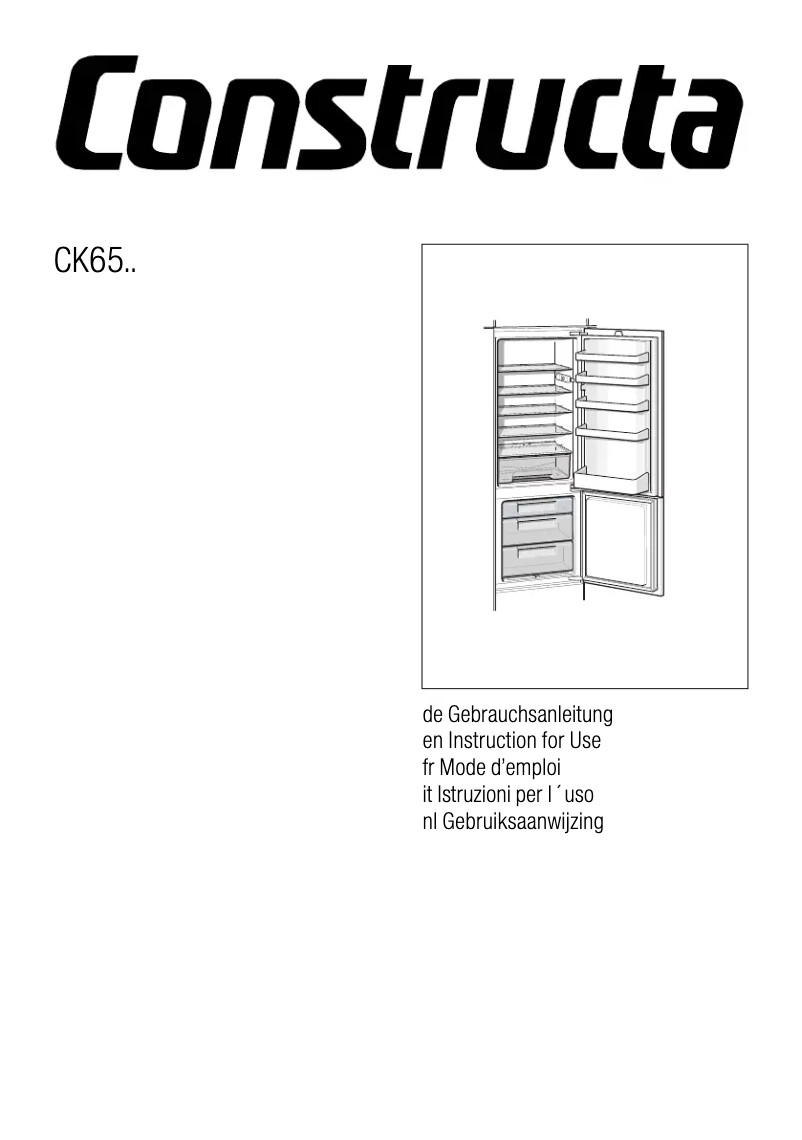 Page n°1 - Manuel utilisateur Constructa CK65641