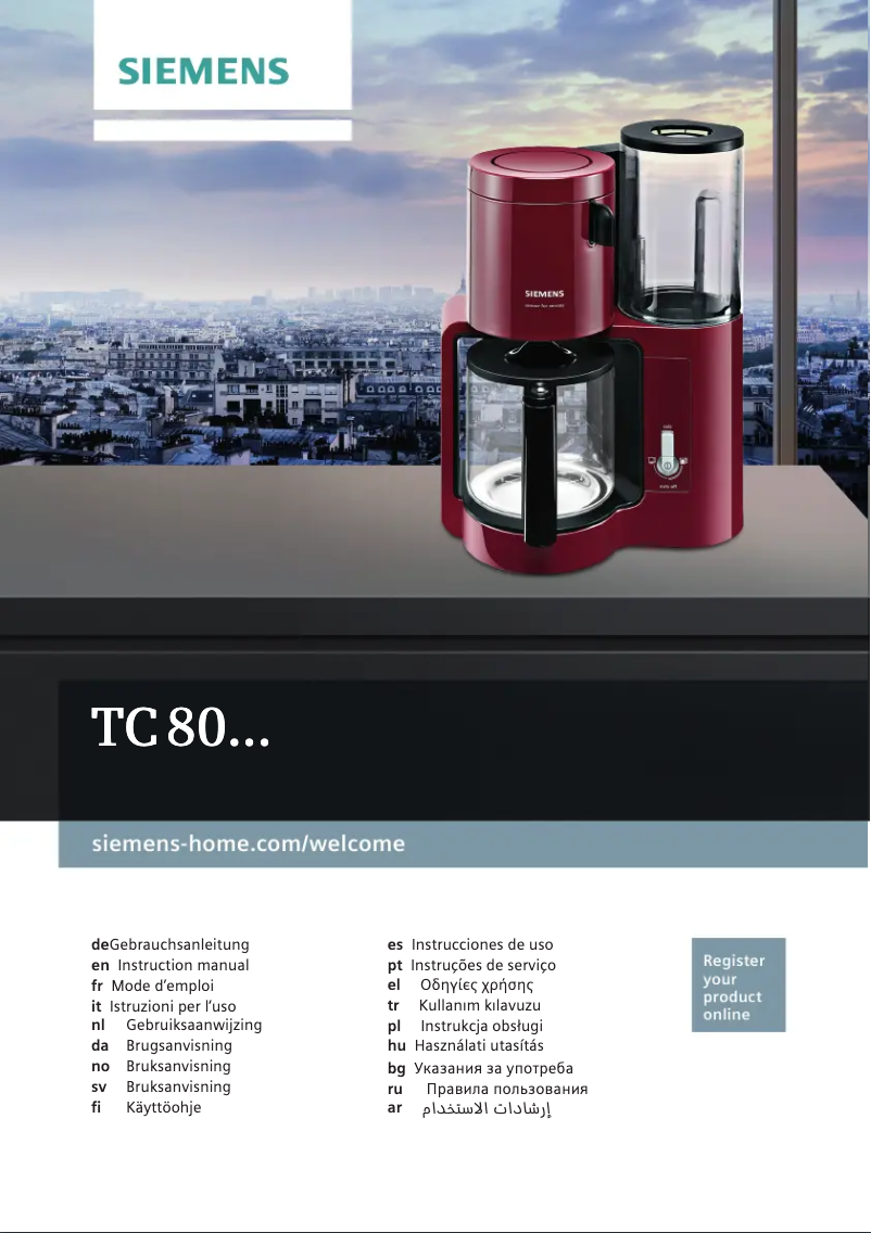 Page 1 de la notice Manuel utilisateur Siemens TC80104