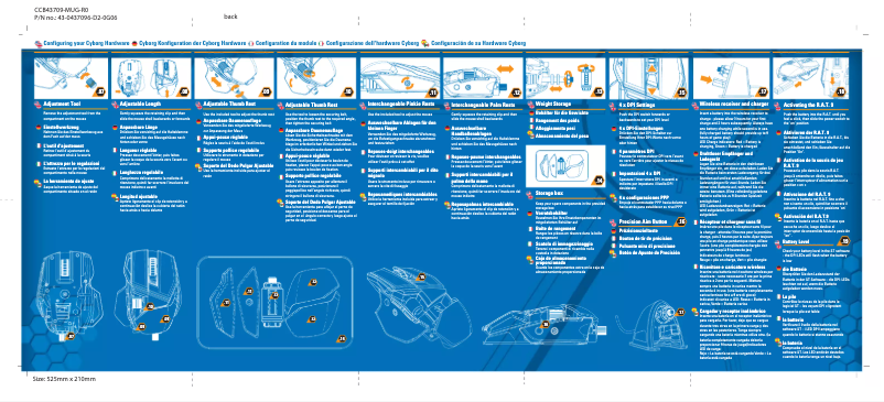 Page 1 de la notice Manuel utilisateur Mad Catz Cyborg R.A.T 9