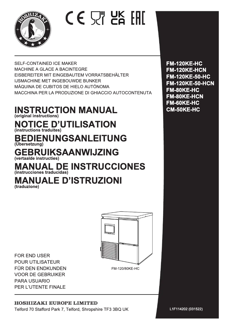 Image de la première page du manuel de l'appareil FM-120KE-HCN