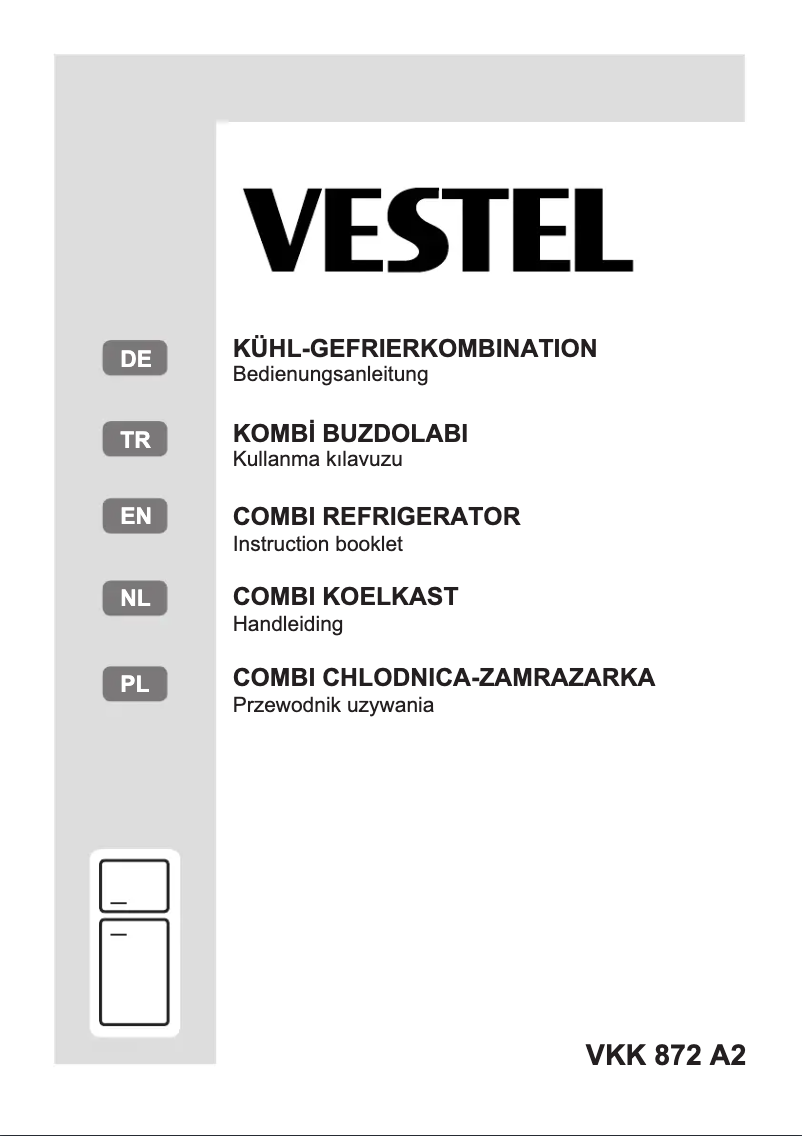 Page 1 de la notice Manuel utilisateur Vestel VKK872A2