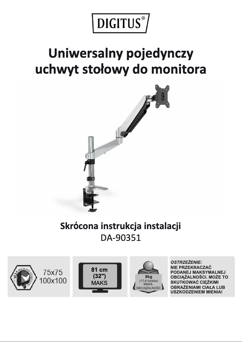 Página 1 del manual Manual de usuario Digitus DA-90351