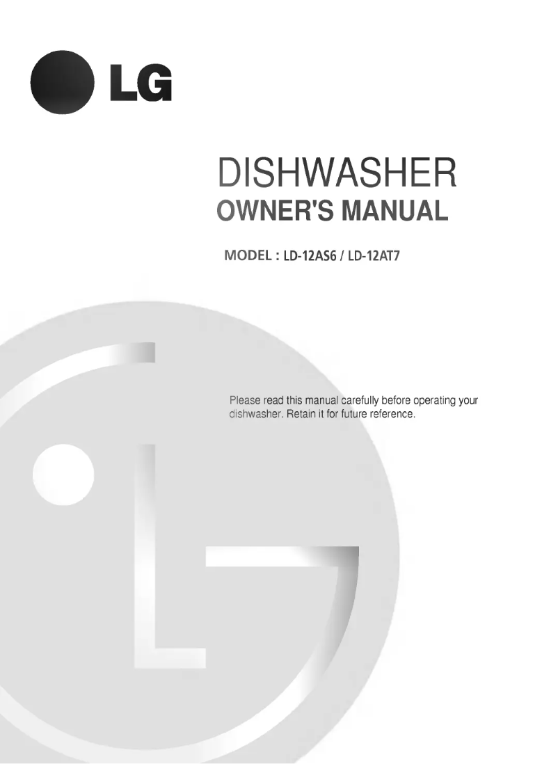 Page 1 de la notice Manuel utilisateur LG LD-12AS6