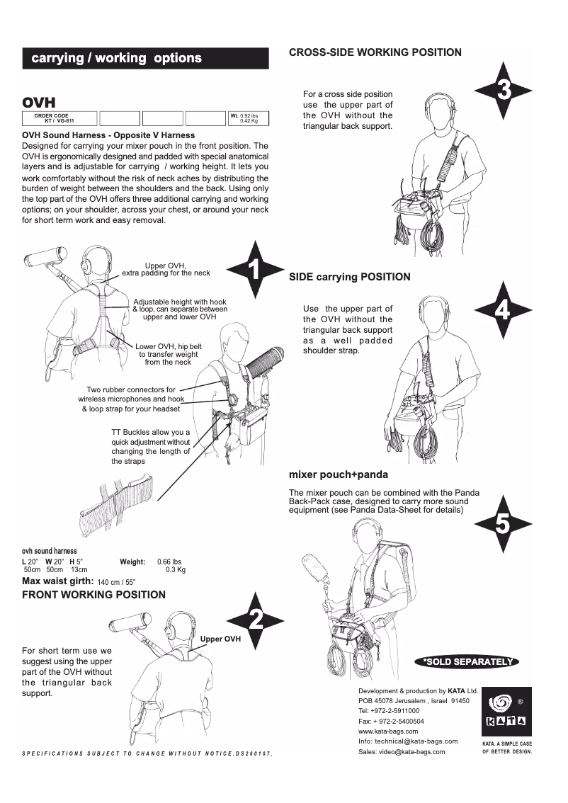 Page 1 de la notice Manuel utilisateur Kata KT VG-611