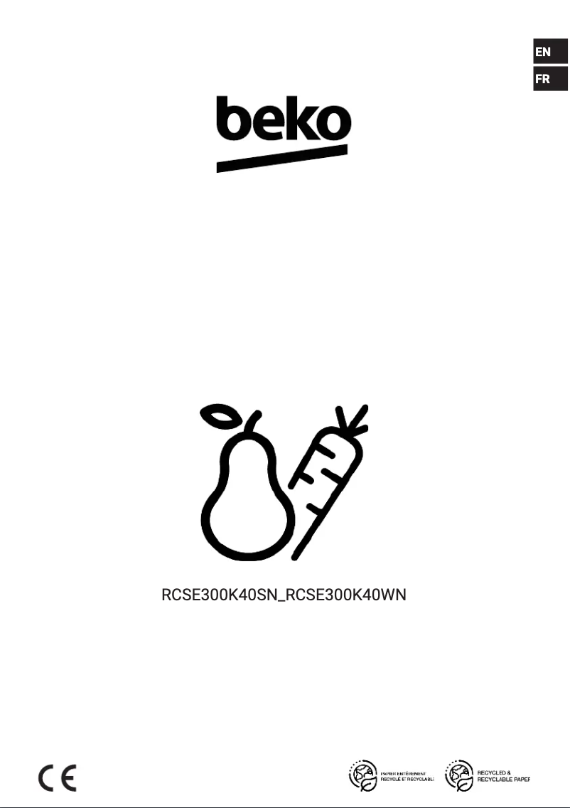 Image de la première page du manuel de l'appareil RCSE300K40SN