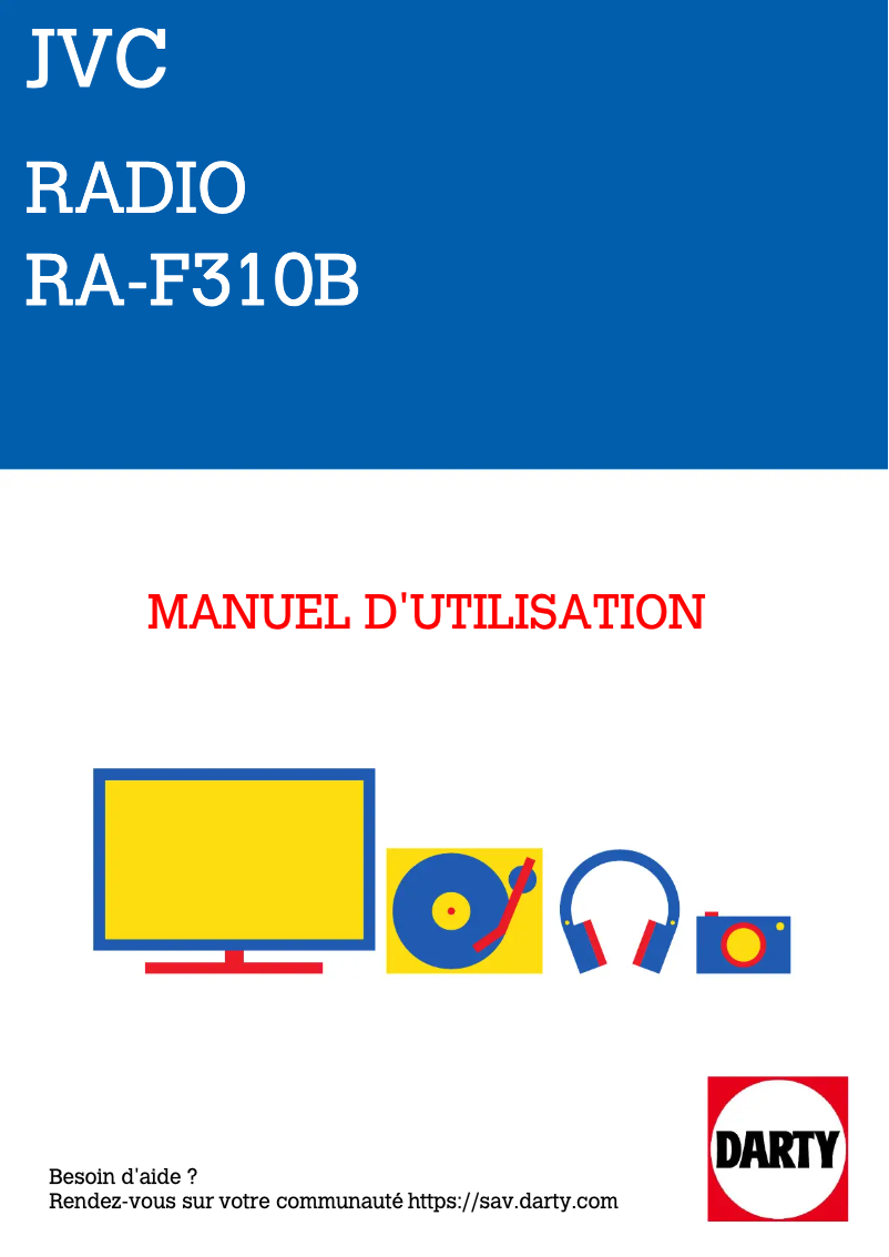 Page n°1 - Manuel utilisateur JVC RA-F310B