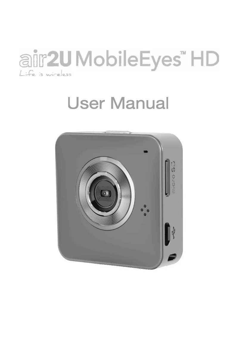 Image de la première page du manuel de l'appareil Mobile Eyes HD
