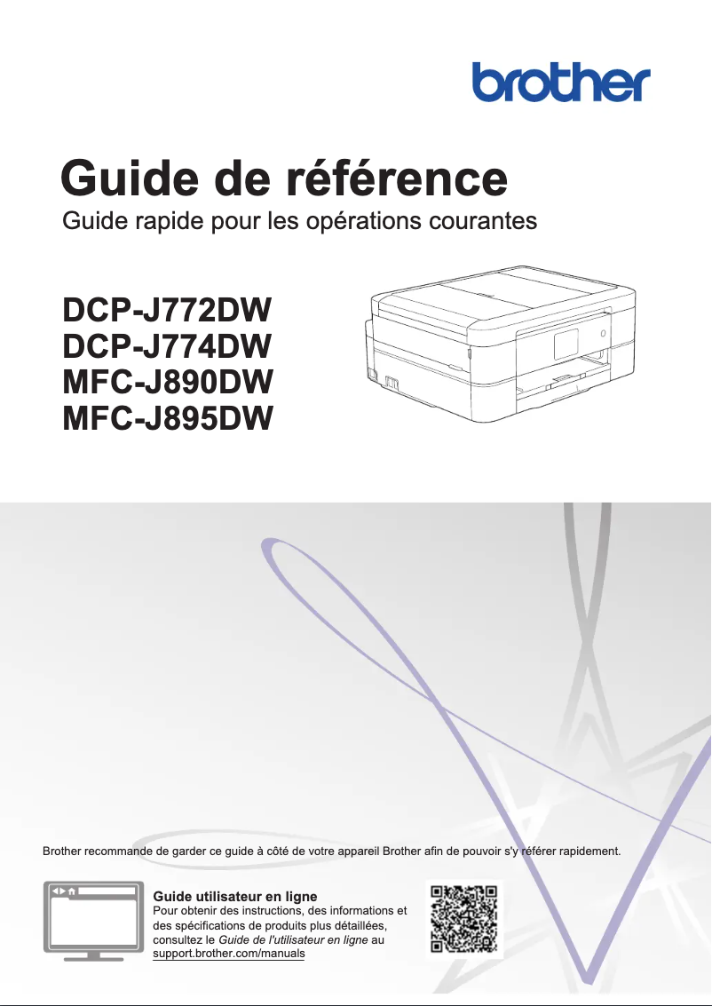 Page n°1 - Manuel utilisateur Brother DCP-J772DW
