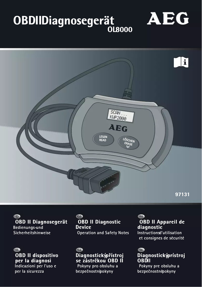Página 1 del manual Manual de usuario AEG OBD II