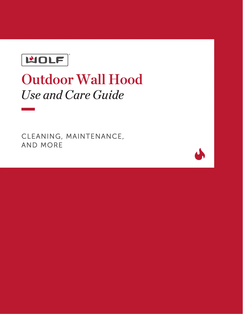 Page n°1 - Manuel utilisateur Wolf PW363318O