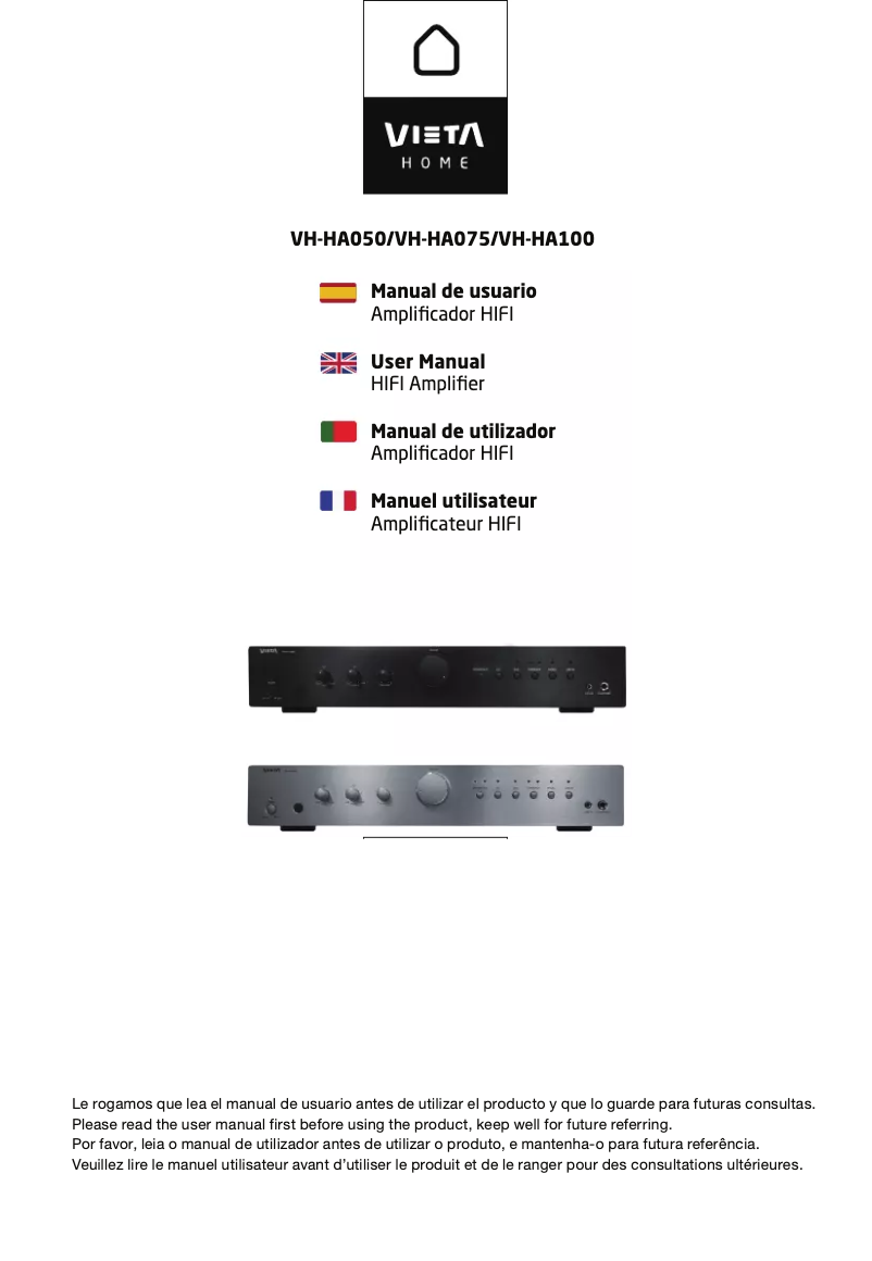 Image de la première page du manuel de l'appareil VH-HA075