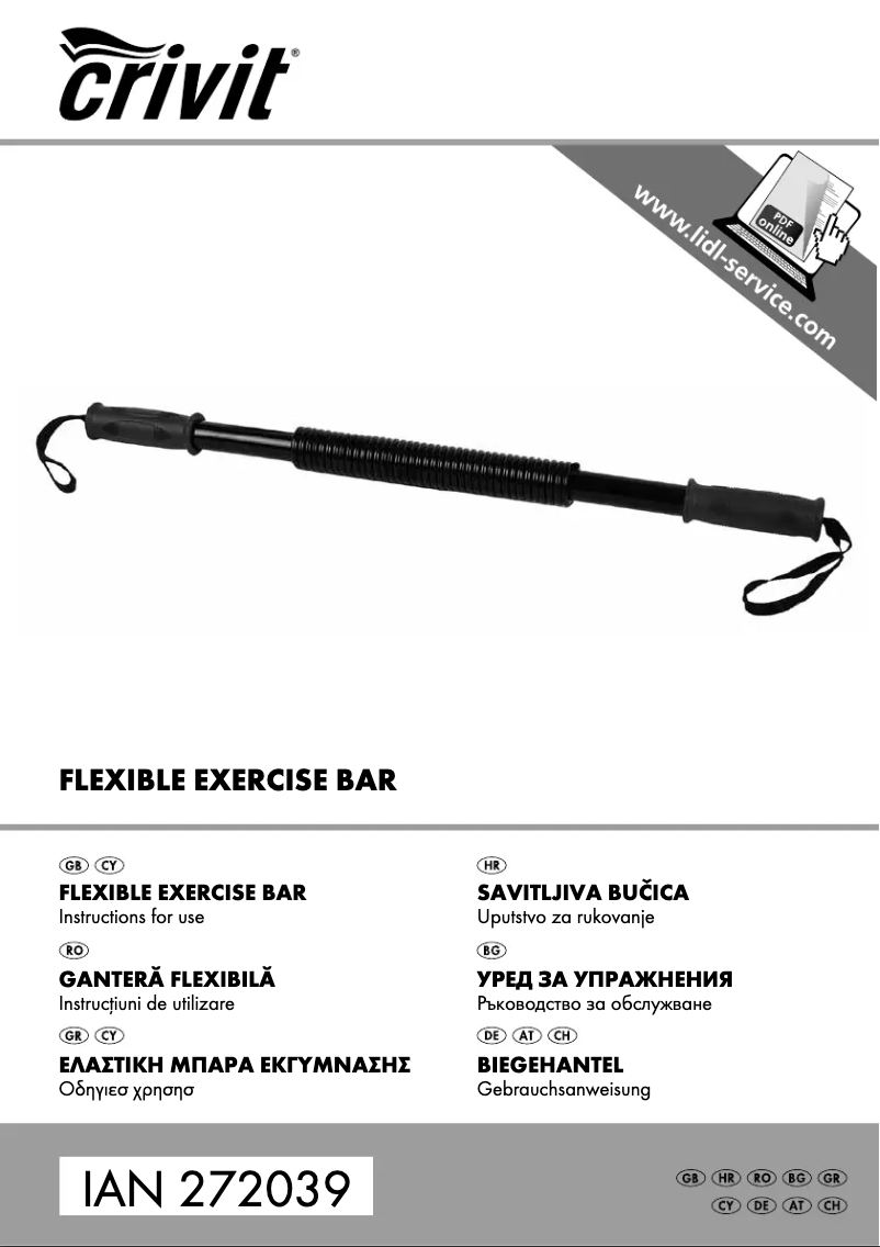 Page n°1 - Manuel utilisateur Crivit IAN 272039