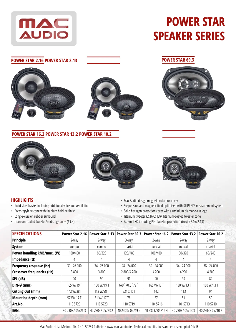 Image de la première page du manuel de l'appareil Power Star 2.13