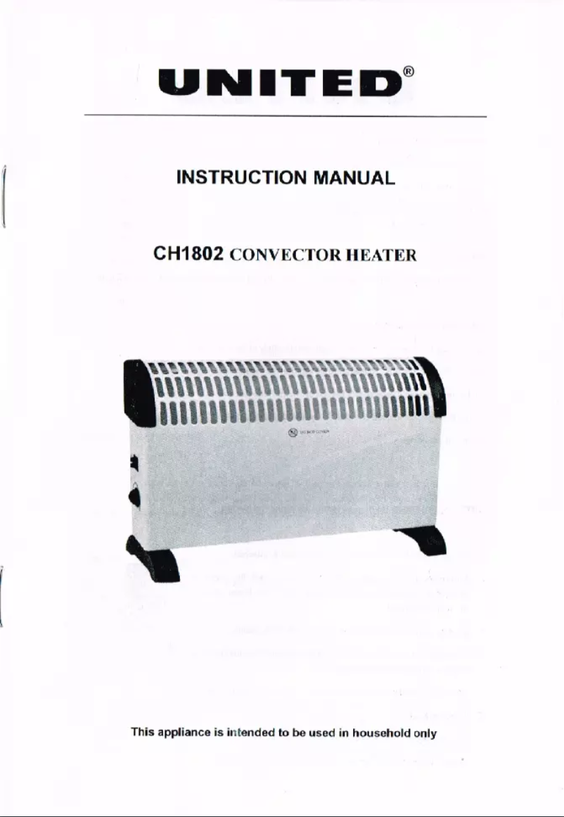 Image de la première page du manuel de l'appareil CH1802