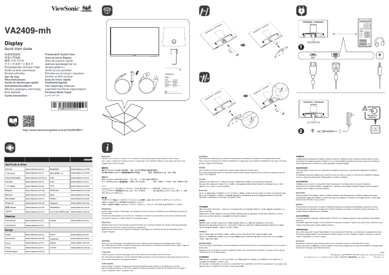 Image de la première page du manuel de l'appareil VA2409-MH-7