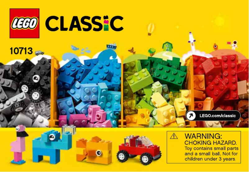 Page 1 de la notice Manuel utilisateur Lego Classic 10713