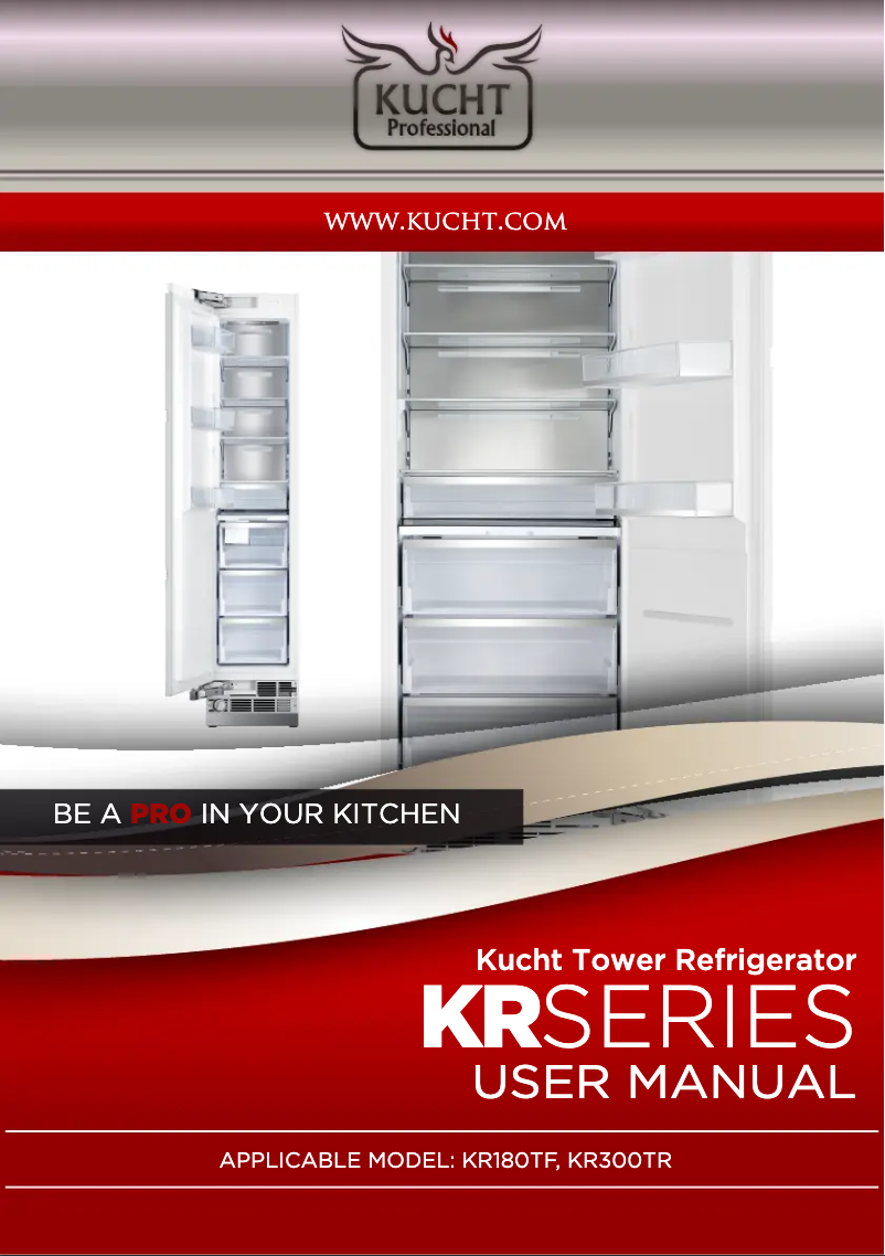 Page 1 de la notice Manuel utilisateur Kucht KR180TF