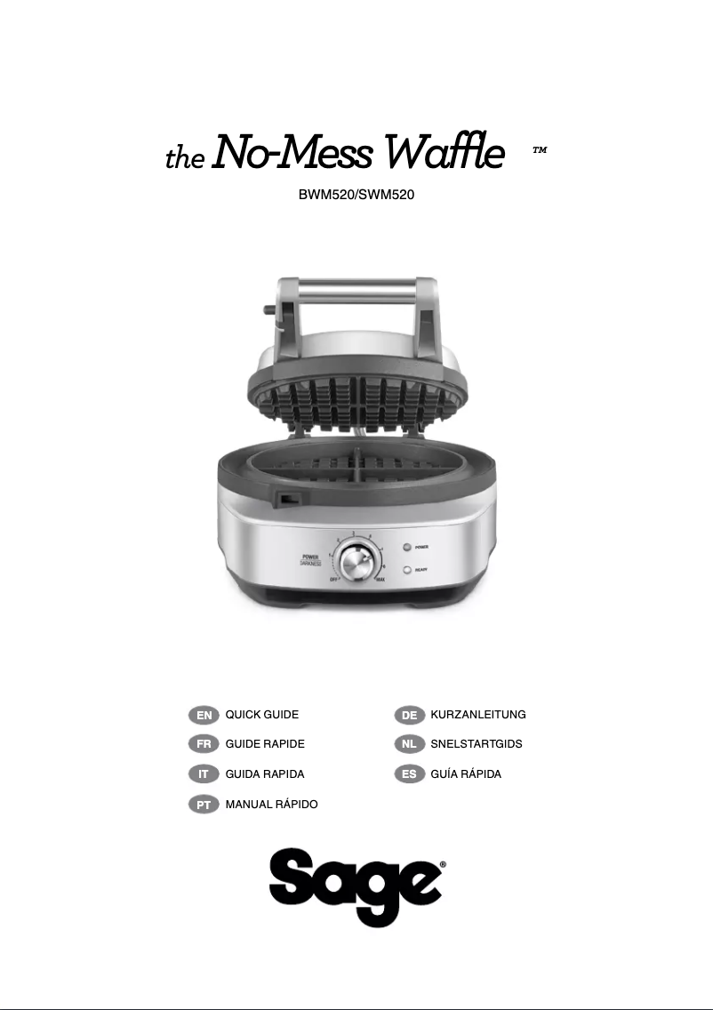 Image de la première page du manuel de l'appareil the No-Mess Waffle