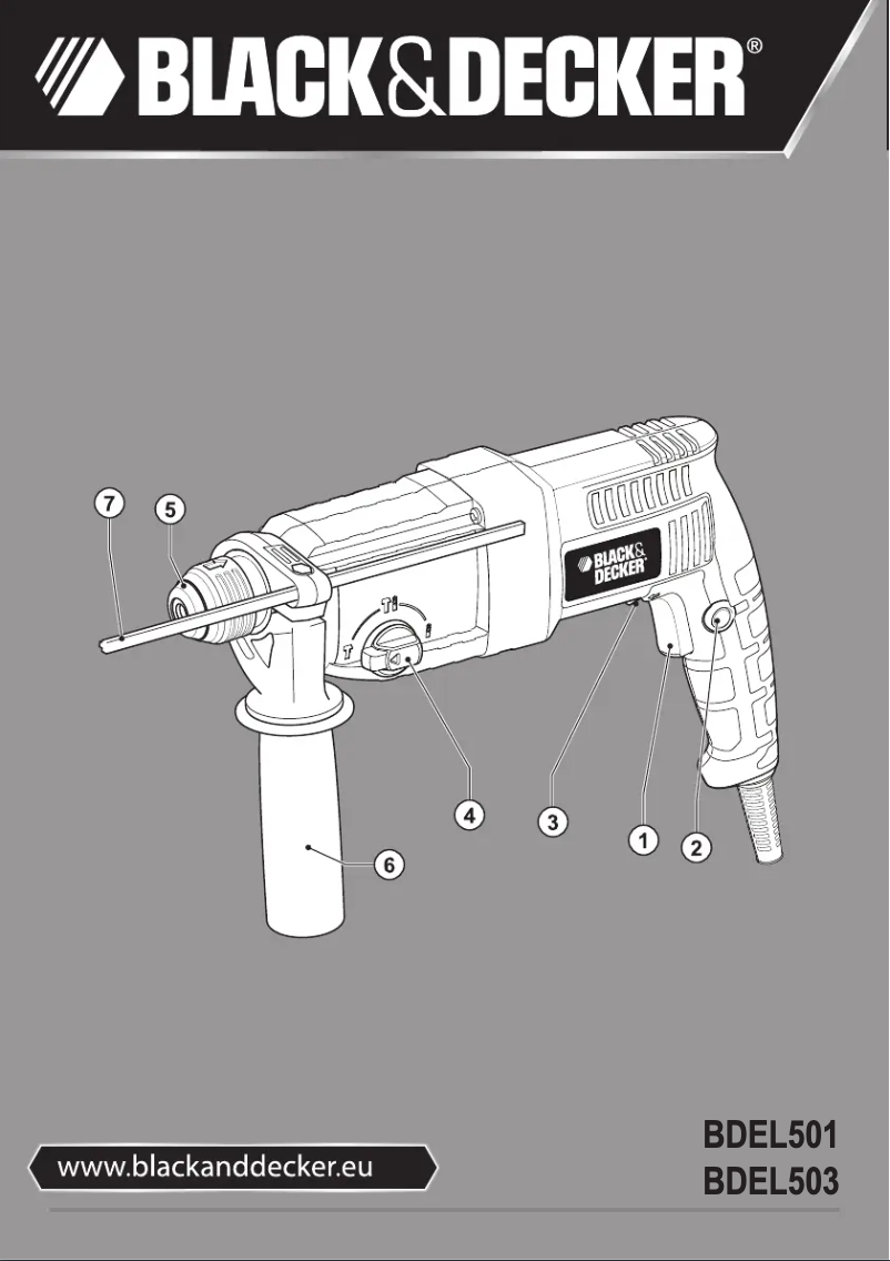 Page 1 de la notice Manuel utilisateur Black & Decker BDEL501