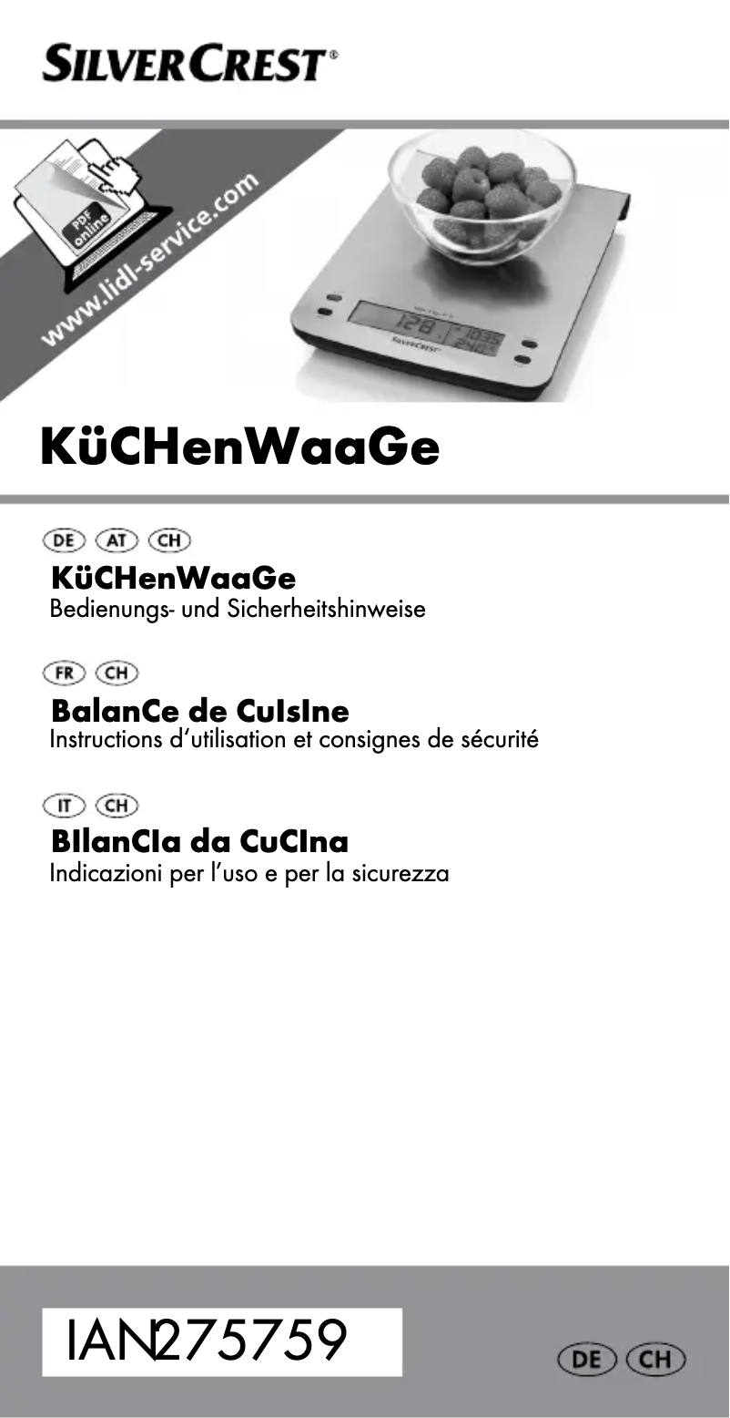 Página 1 del manual Manual de usuario SilverCrest HG01046A