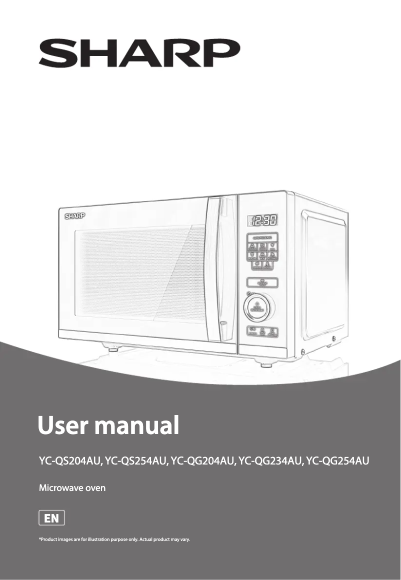 First page image of the manual for YC-QG254AU