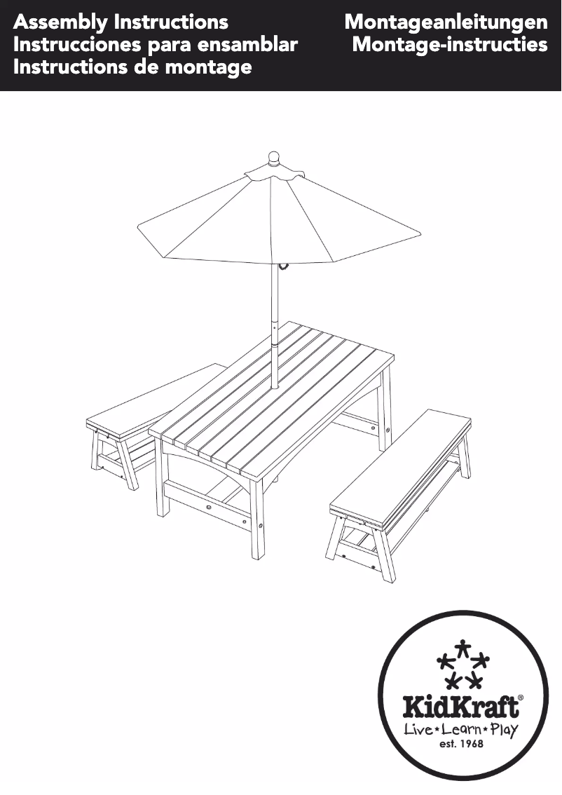 Page 1 de la notice Manuel utilisateur KidKraft 00500