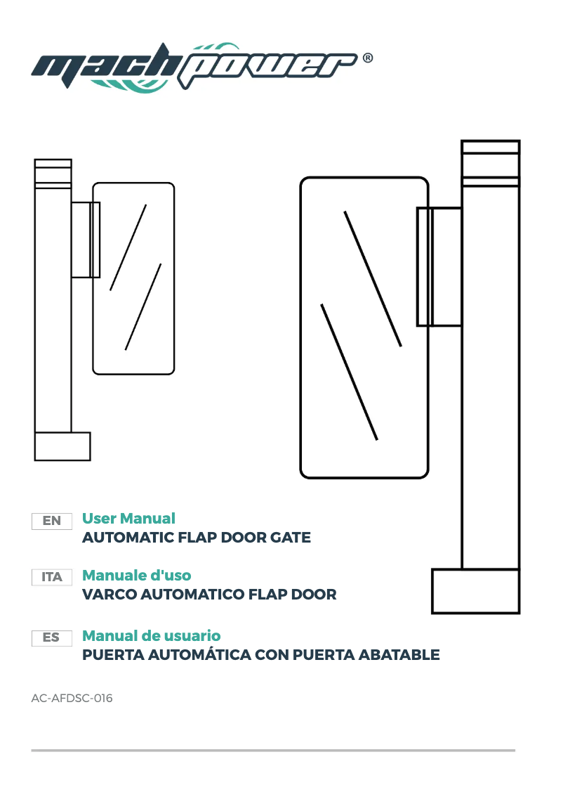 Page 1 de la notice Manuel utilisateur Mach Power AC-AFDSC-016