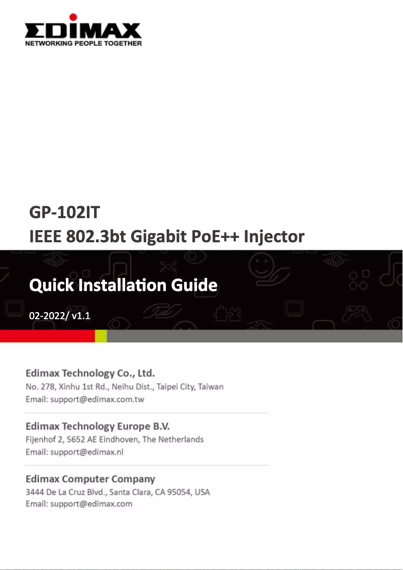 Page n°1 - Manuel utilisateur Edimax GP-102IT