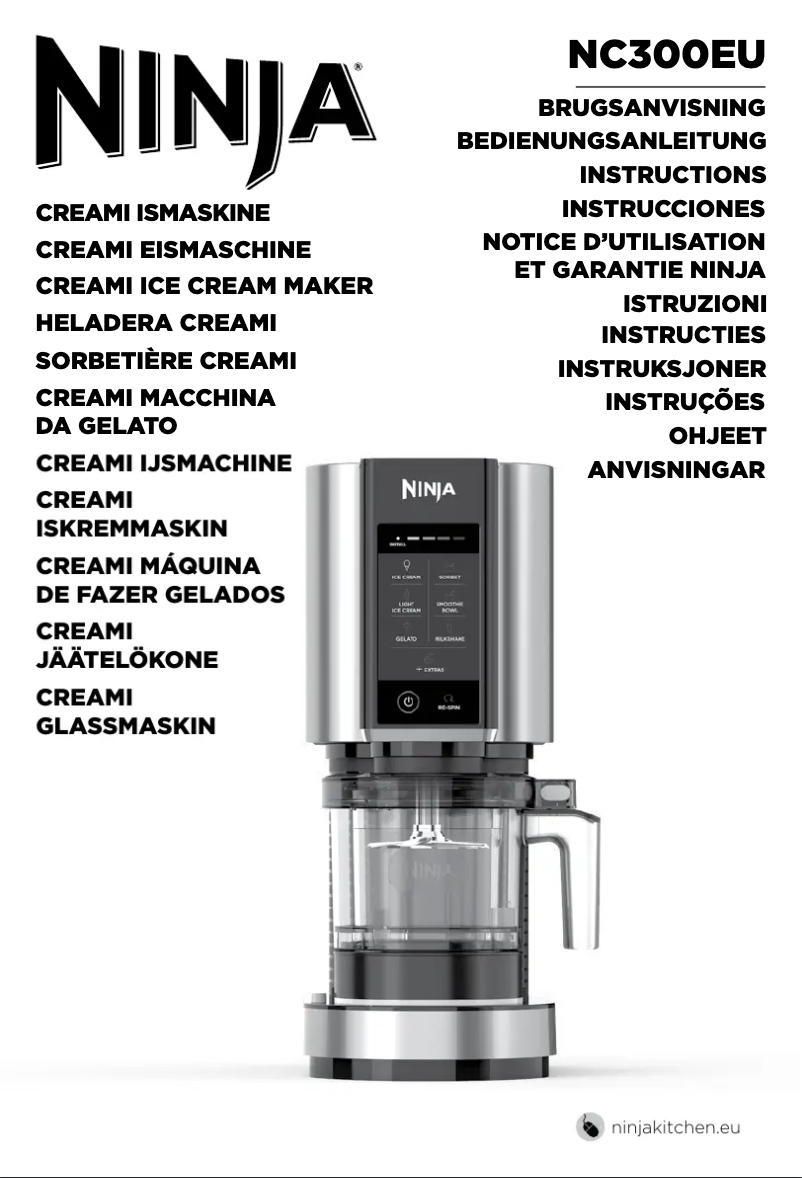 Page n°1 - Manuel utilisateur Ninja Creami NC300EU