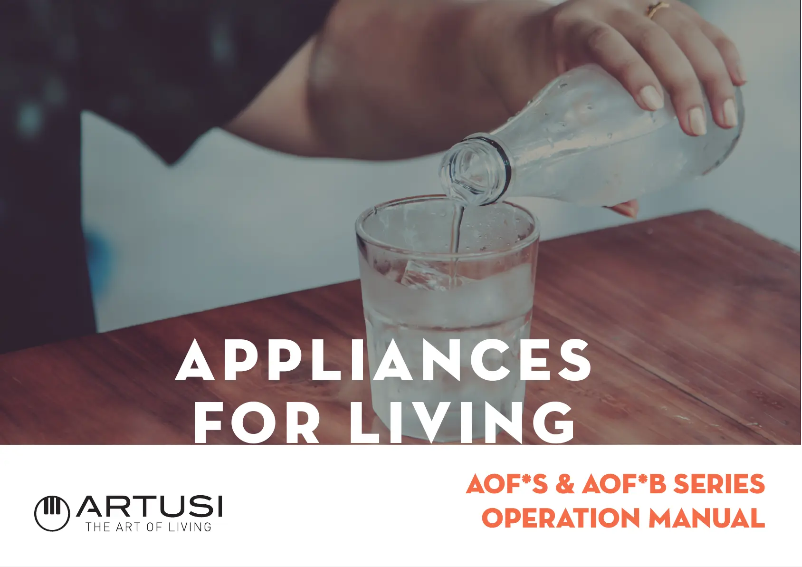 Page 1 de la notice Manuel utilisateur Artusi AOF2B