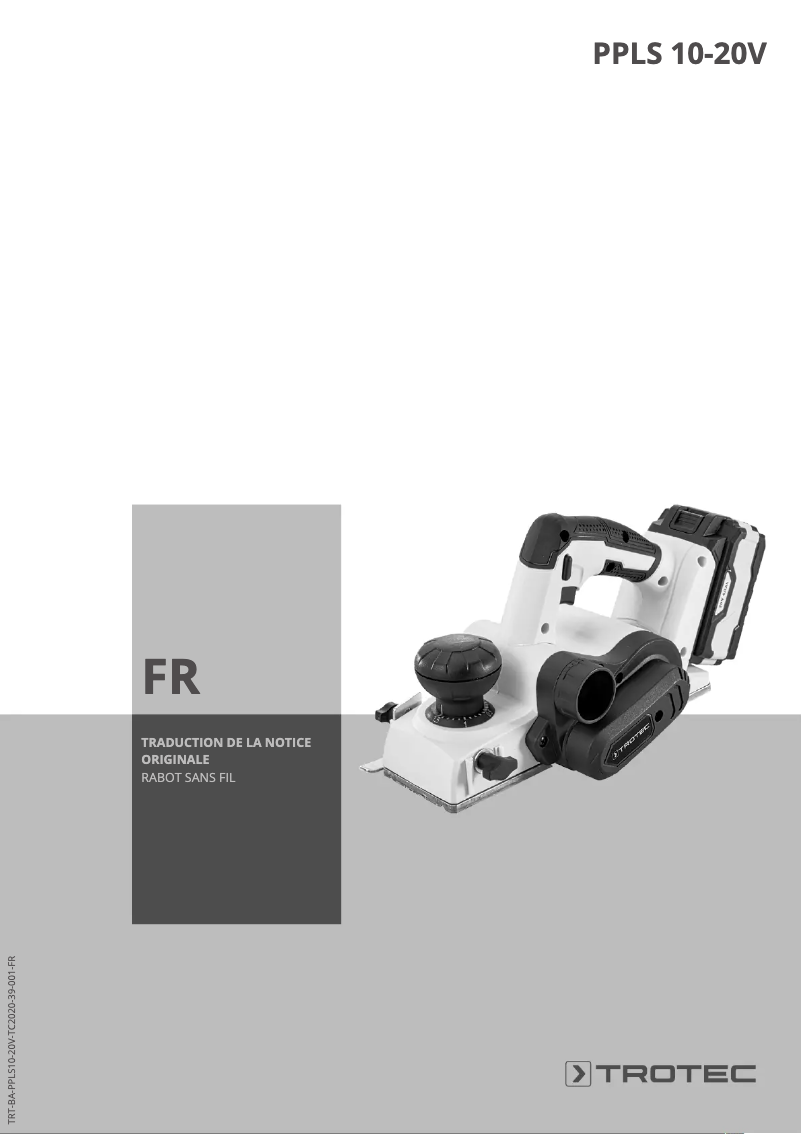 Image de la première page du manuel de l'appareil PPLS 10-20V