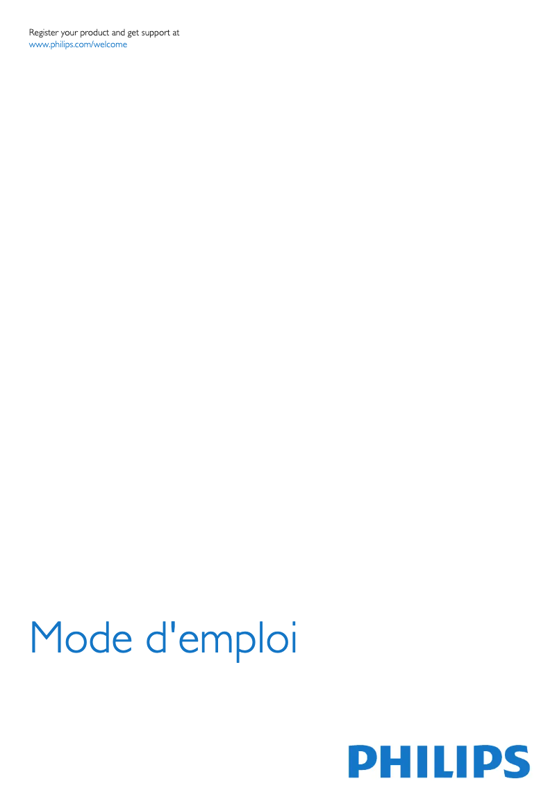 Page n°1 - Manuel utilisateur Philips 40PFS6409