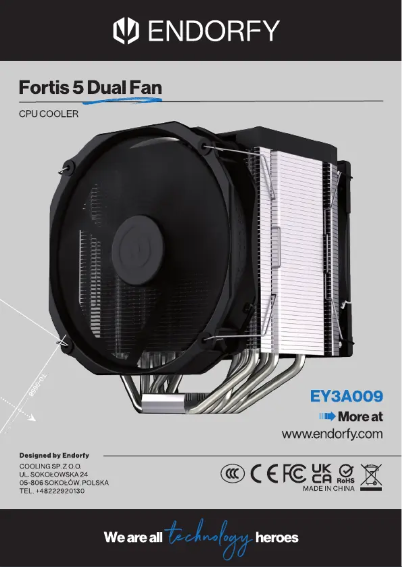 Image de la première page du manuel de l'appareil Fortis 5 Dual Fan