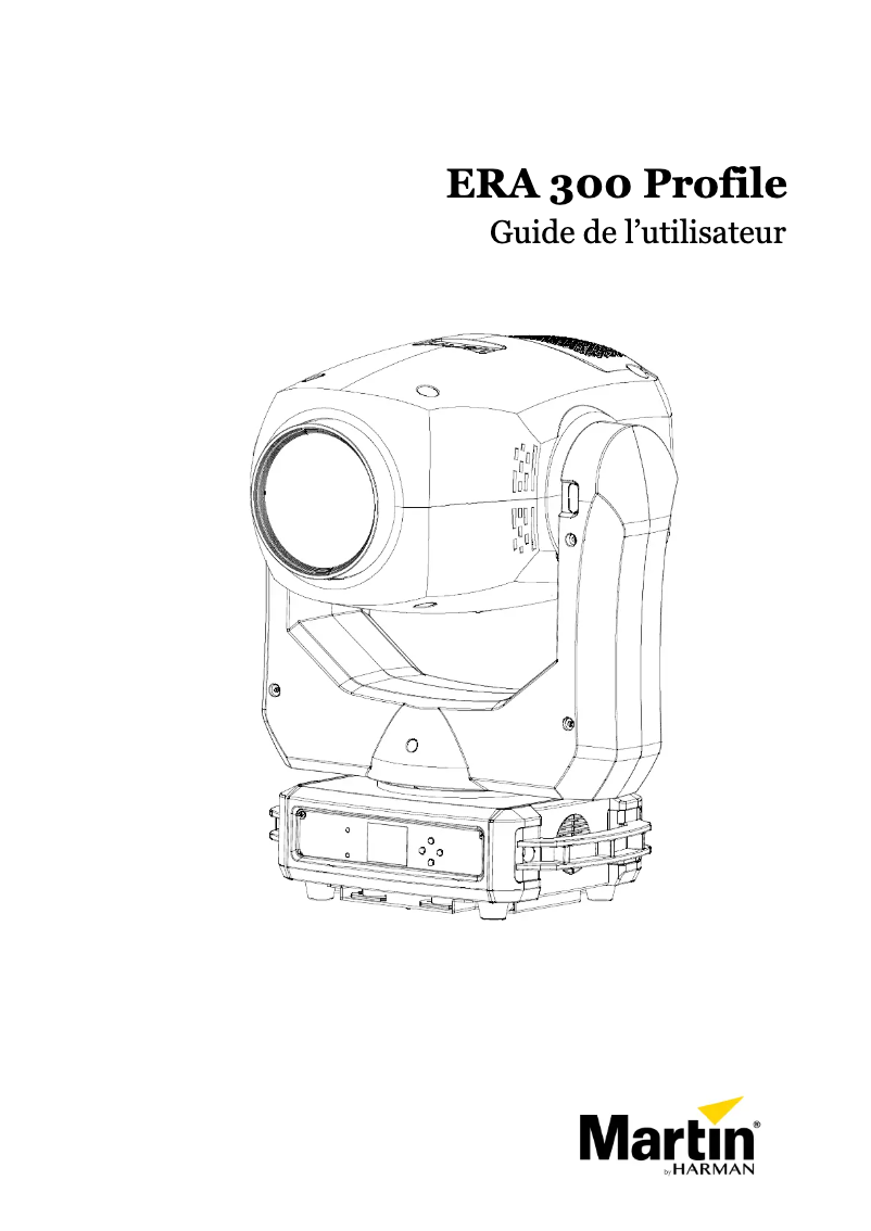 Page 1 de la notice Manuel utilisateur Martin ERA 300 Profile