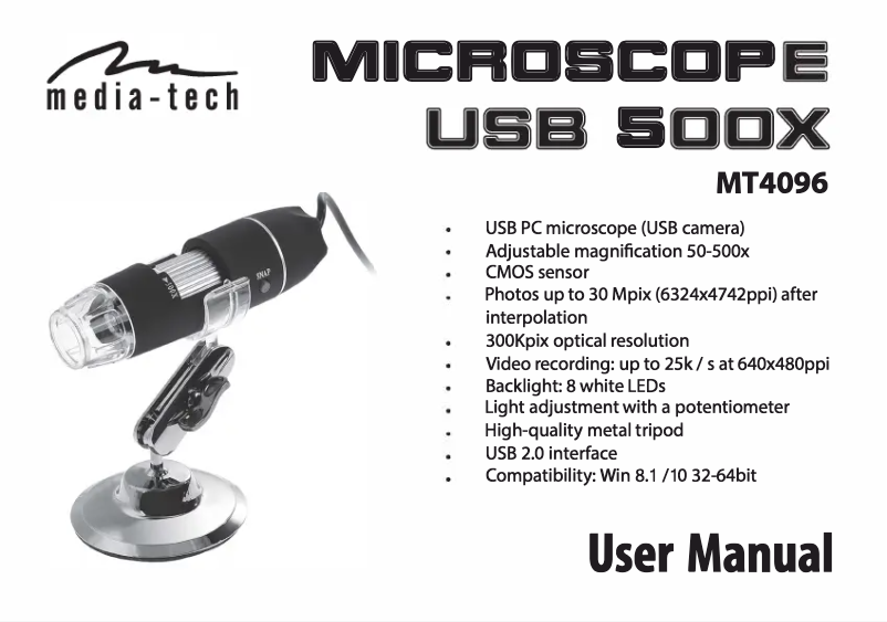 Page n°1 - Manuel utilisateur Media-Tech MT4096